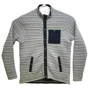 Duluth Trading Co. Flintlock Size L Full Snap Mock Neck Quilted Outerwear Jacket
